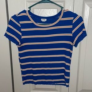 Blue striped shirt